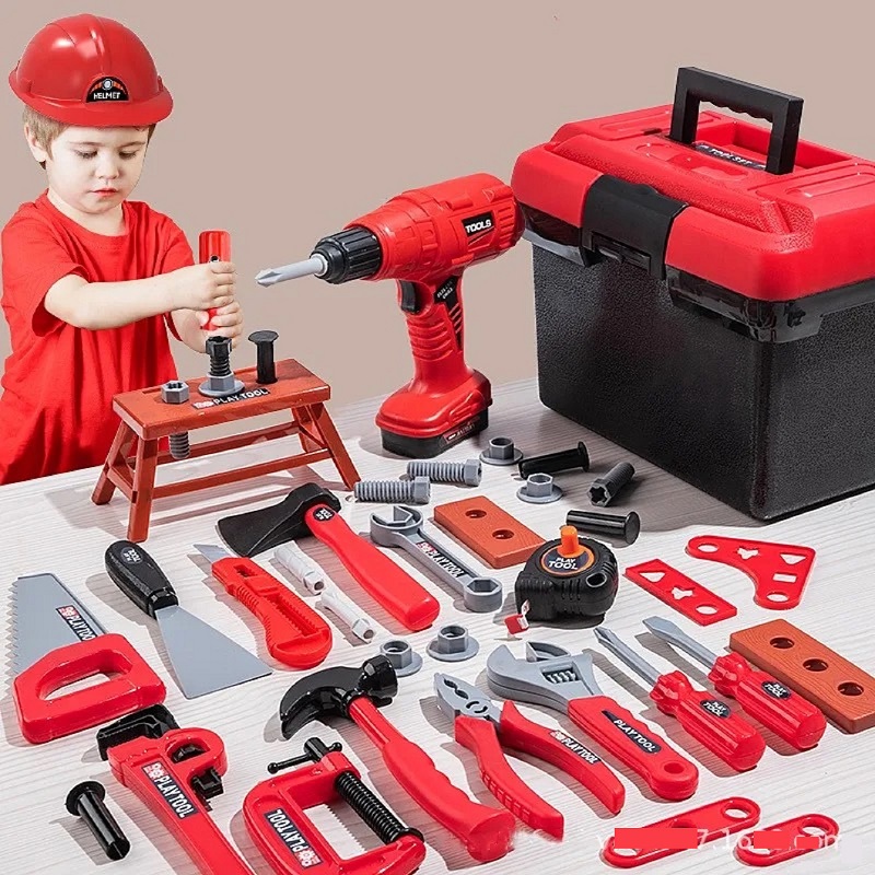 Gardening Tools For 6 Year Old - 子供用シミュレーション修理ツールおもちゃ エンジニアツールセット 電動ドリル ドライバー ごっこ遊びおもちゃ ハロウィン