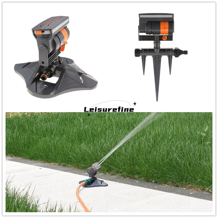 Gardening Tools And Equipment - 自動庭園スプリンクラー スイング調整可能な流量 大範囲灌漑散水システム 回転式芝生庭屋外植栽用