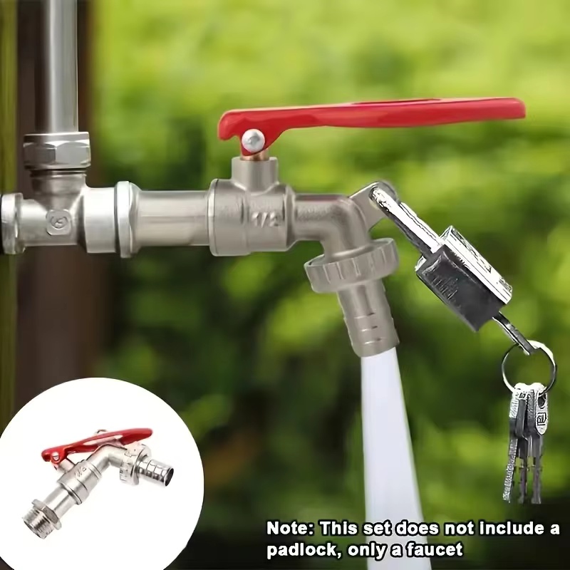 Gardening Tools And Equipment - 1Pc 1/2 インチ亜鉛合金蛇口ガーデンビブコック屋外ロック可能な水タンクコネクタ工業用家庭用灌漑交換ツール