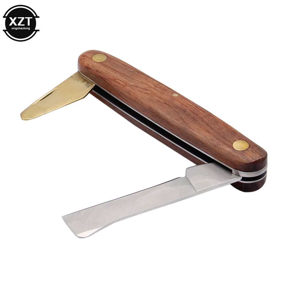 Gardening Tools Knife - 植物接木ナイフ接木ツール折りたたみ接木剪定ナイフプロの庭の接木ステンレス鋼木製ハンドル