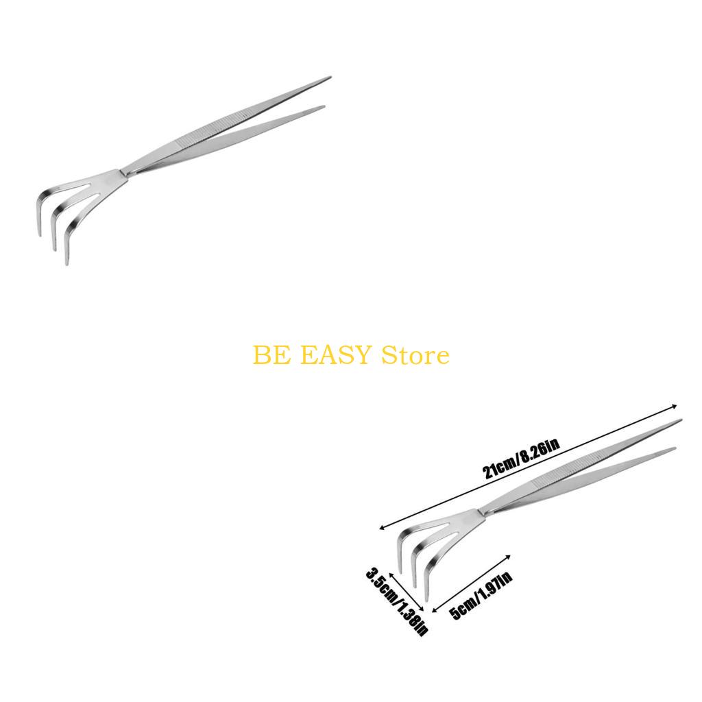 Gardening Tools For Weeds - E28F デュアルヘッドポッティングガジェットステンレス鋼の植物ピンセットはガーデニングを容易にします