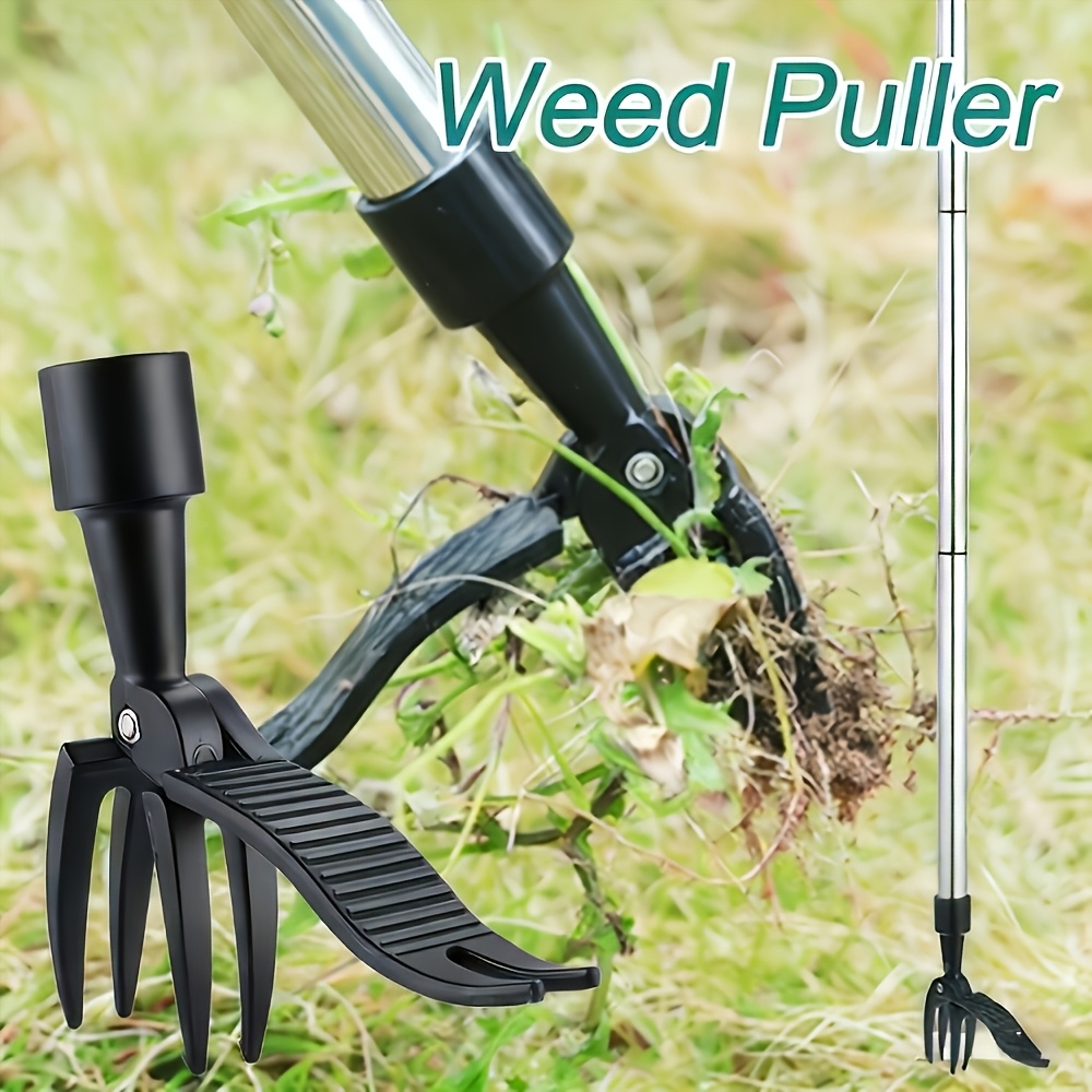 Gardening Tools For Weeds - 1個入りヘビーデューティーメタル製垂直除草器、芝生、庭園、花壇用、モダンなツールデザイン、耐久性のある金属構造