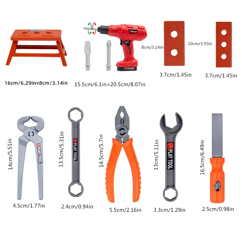 38個/39個/42個入りおもちゃ工具箱セット、電動おもちゃ - Gardening Tools For 6 Year Old のレビューと価格