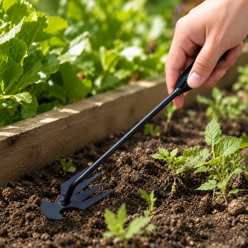 2in1ガーデンレーキ手動種子草根除去ツールプーラーシャベル - Gardening Tools For Weeds のレビューと価格