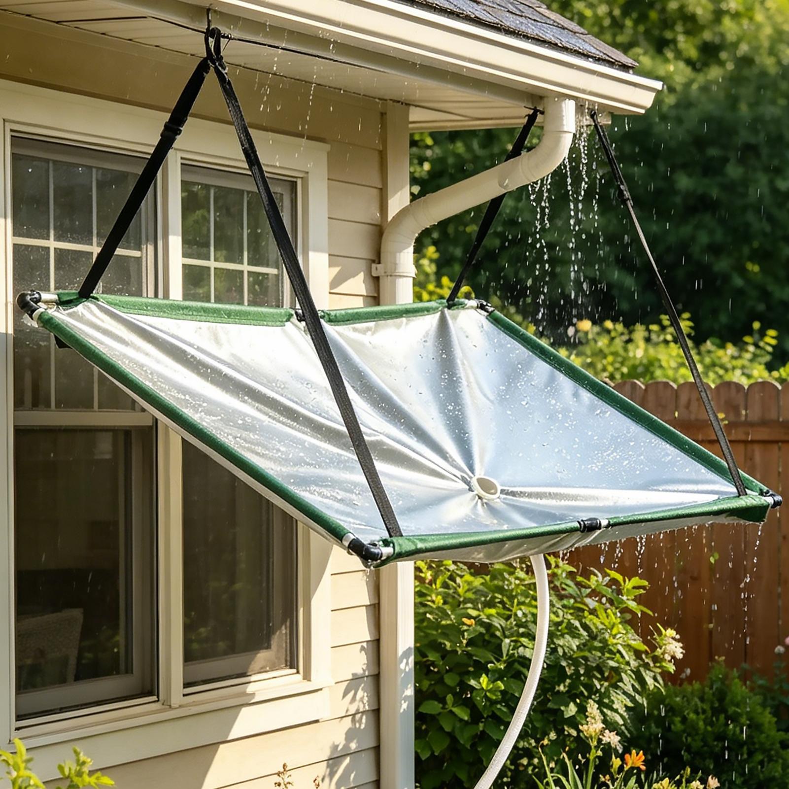 ガーデンウォーターハーベスター布製雨水コレクター、ホース付き - Gardening Tools And Equipment のレビューと価格