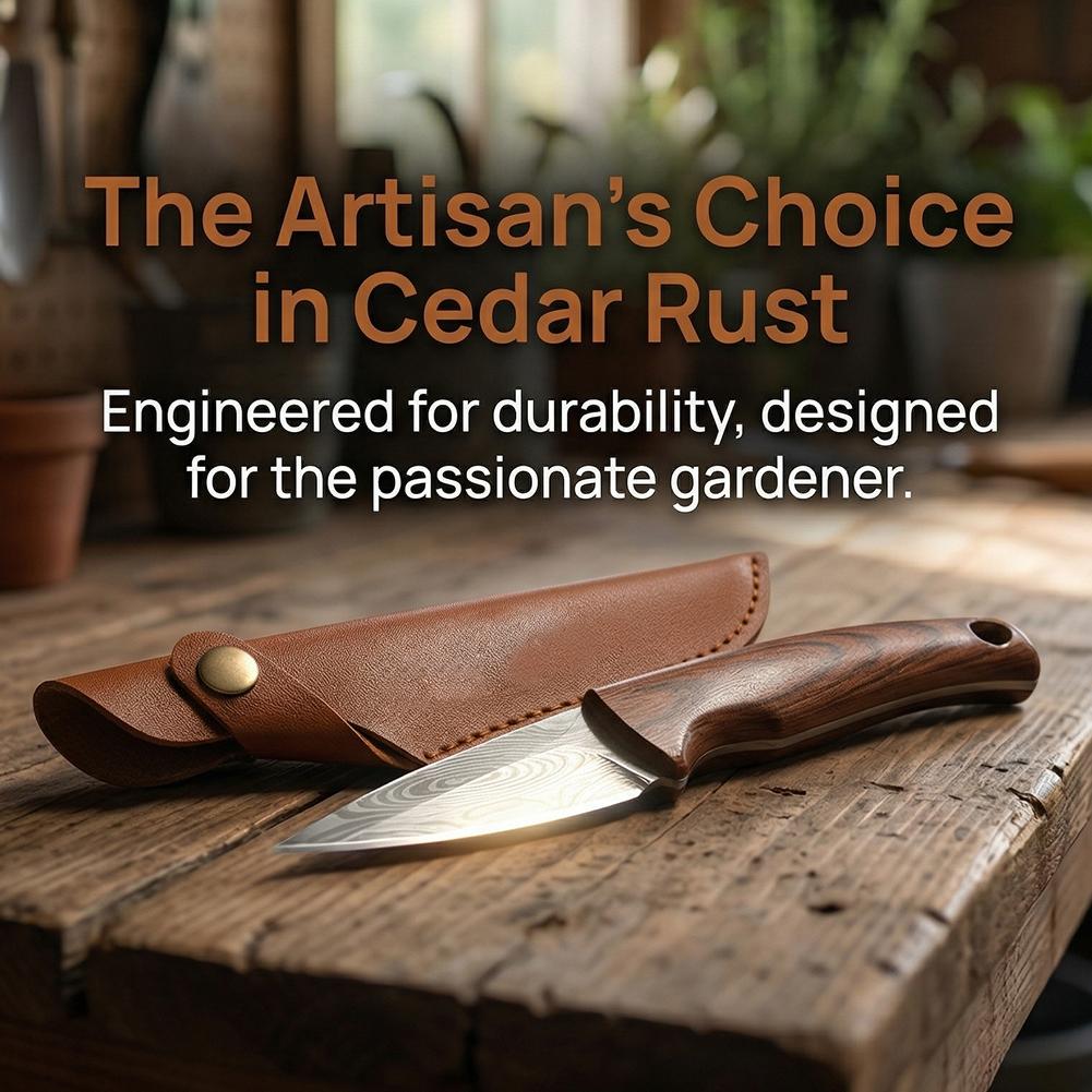 1個入り シャープな接ぎ木用ナイフ 木製ハンドルと革製鞘付き - Gardening Tools Knife のレビューと価格