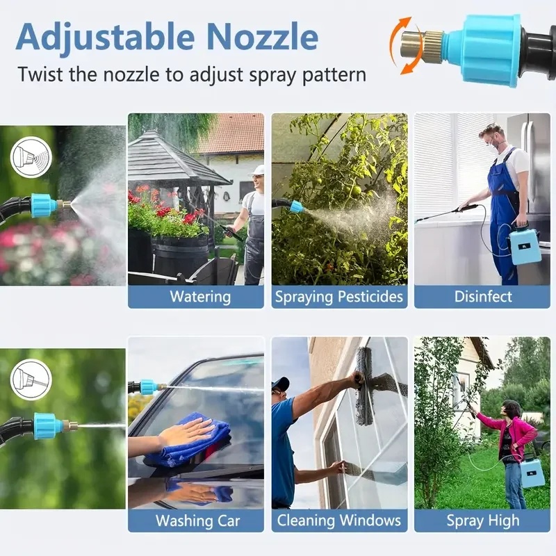 人気商品：5L USB充電式電動じょうろ。持ち運び可能で、庭 - Gardening Tools Watering Can のレビューと価格