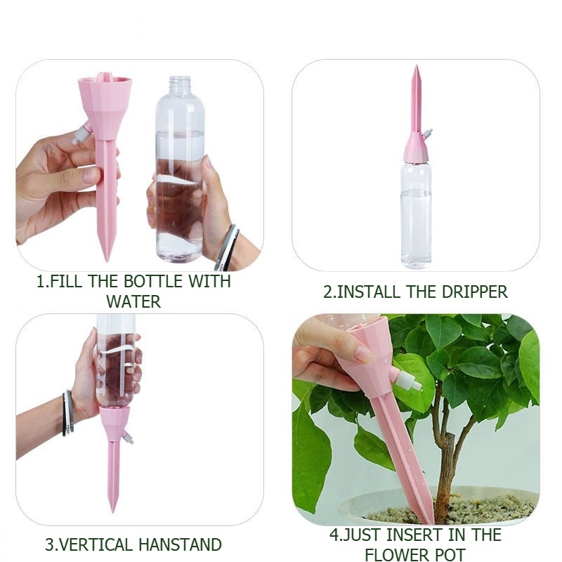 自動点滴灌漑システム 調整可能な水滴器 自動給水 観葉植物  - Gardening Tools And Equipment のレビューと価格
