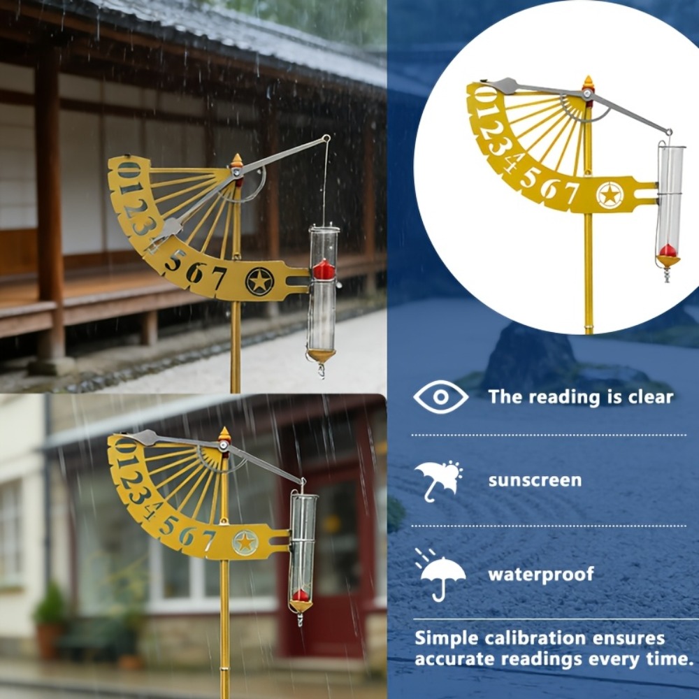 ユニークな風車型雨量計ブラケット、フローティング雨量測定ツー - Gardening Tools Unique のレビューと価格