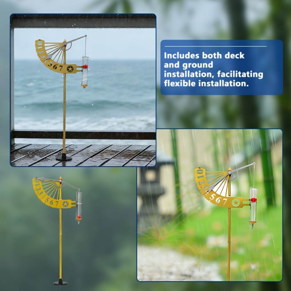 ユニークな風車型雨量計ブラケット、フローティング雨量測定ツー - Gardening Tools Unique のレビューと価格