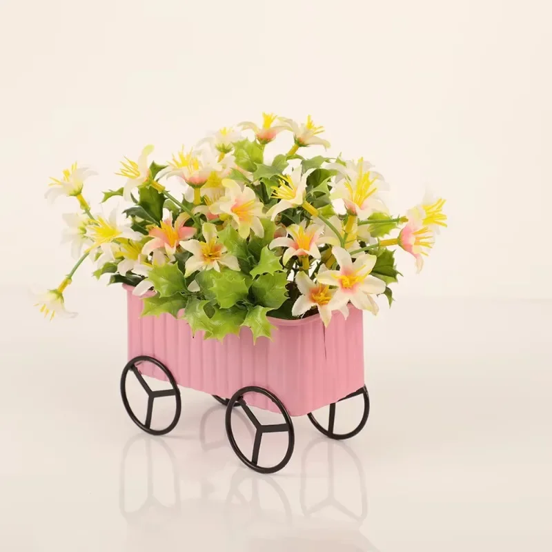 鉄製フラワーポット自転車型プラントホルダー家庭菜園装飾クリス - Gardening Tools Unique のレビューと価格
