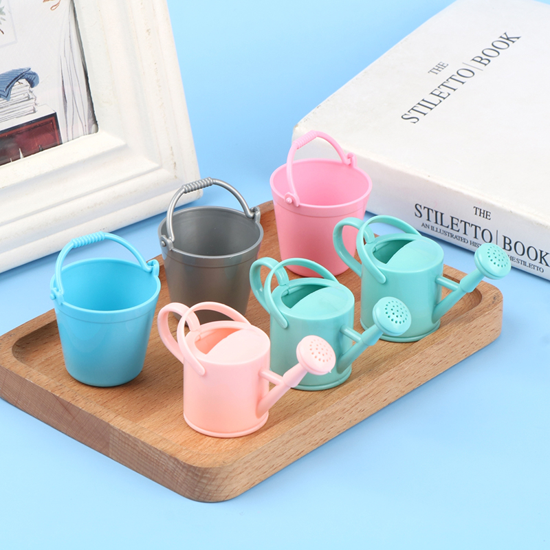 【CPI】1セットドールハウスミニチュアバケツじょうろモデル - Gardening Tools Watering Can のレビューと価格