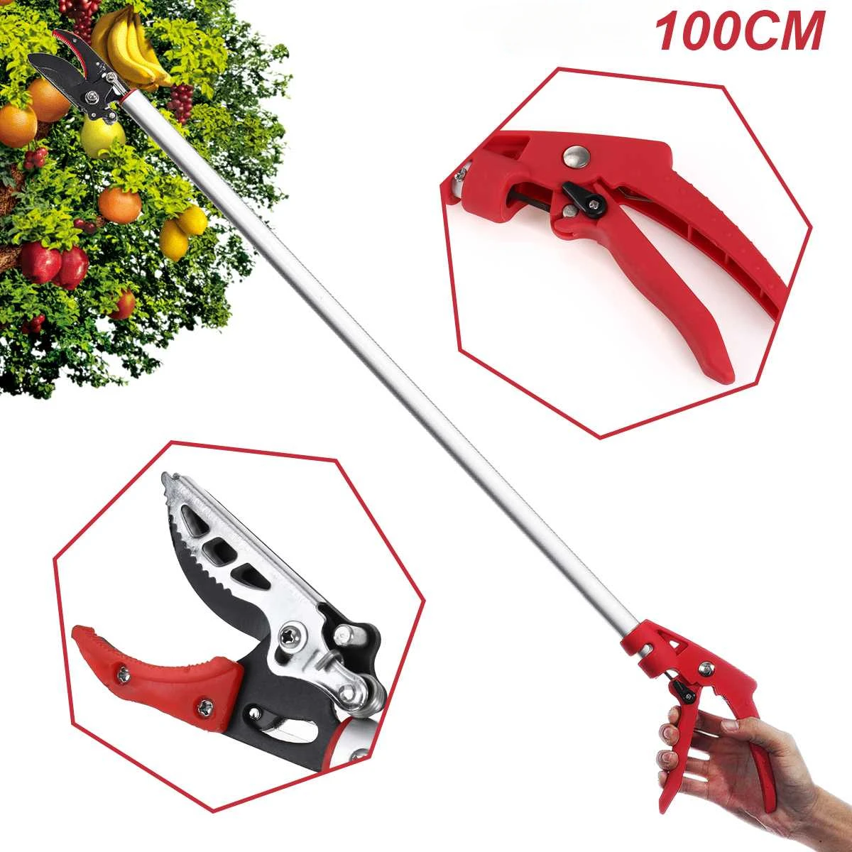 ロンググリップガーデンツリー剪定ばさみ、枝の剪定ツール、フル - Gardening Tools Knife のレビューと価格
