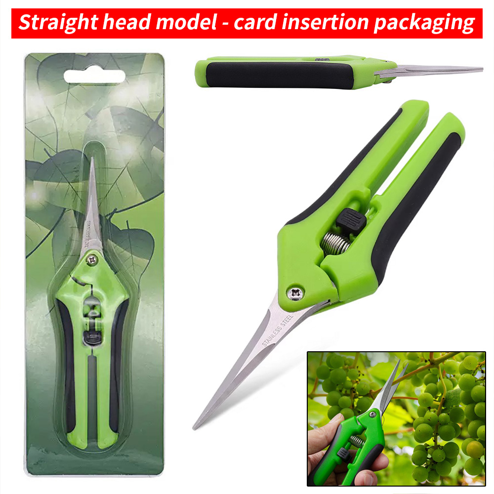 先端が尖った果物摘み取り用ハサミ 1個入り スプリングリセッ - Gardening Tools And Uses のレビューと価格
