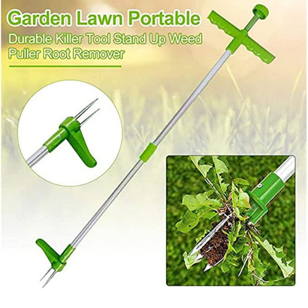 手動耐久性のあるキラーツールスタンドアップ雑草抜き根除去多機 - Gardening Tools For Weeds のレビューと価格