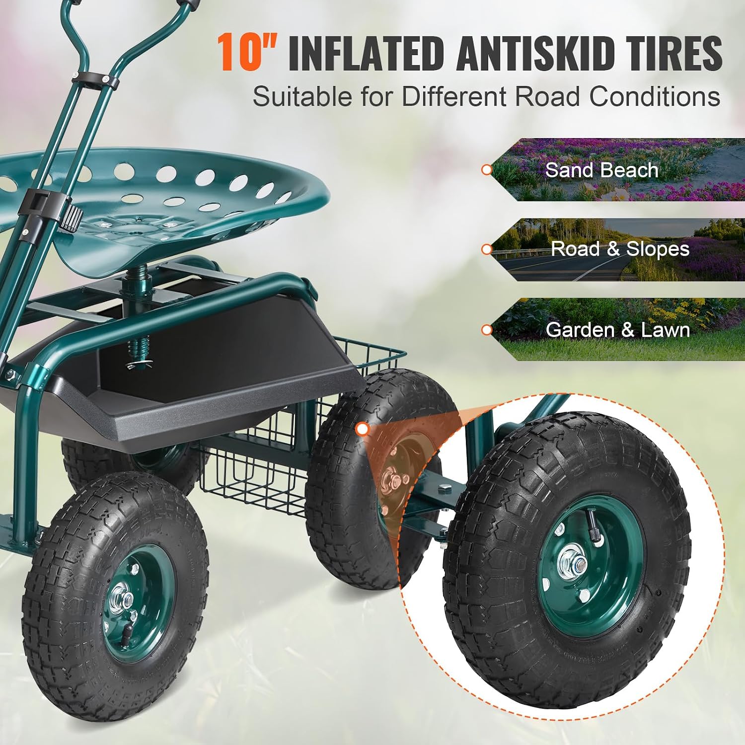 ガーデンカート ローリングワークシート（車輪付き）、植栽用ガ - Gardening Tools And Uses のレビューと価格